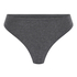 Tanga en coton doux, Gris