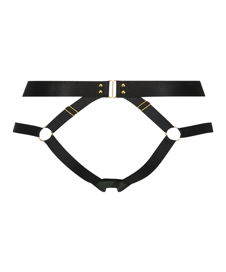 Brazilian met open kruis Occult, Zwart