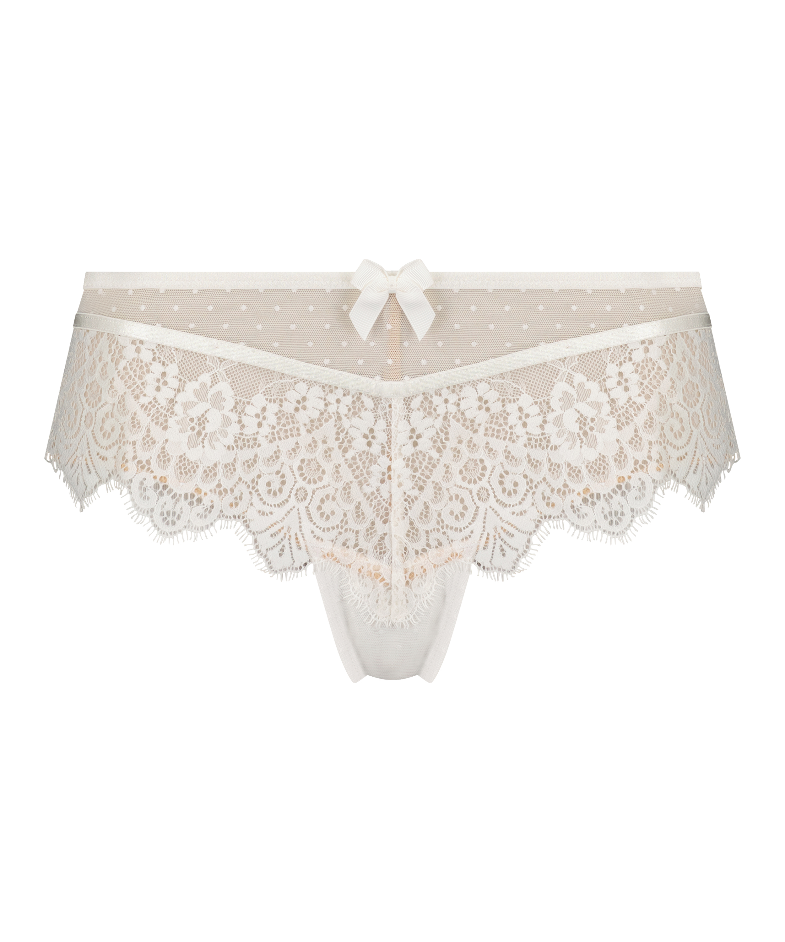 Slip br&eacute;silien Marilee, Blanc, main