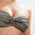 Voorgevormde bandeau bikinitop Tribe, Groen