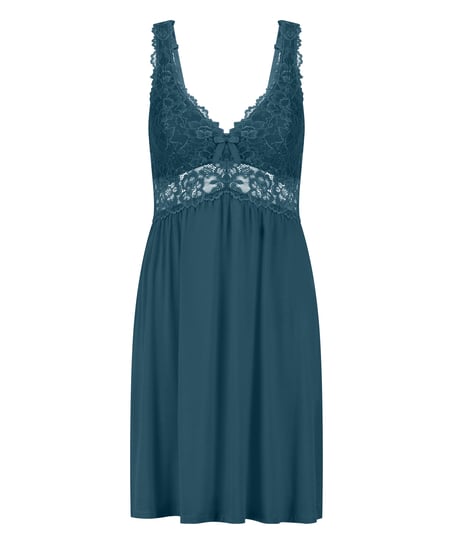 Slipdress Nora Lace, Blauw