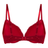 Soutien-gorge &agrave; armatures pr&eacute;form&eacute; push-up Marine, Rouge