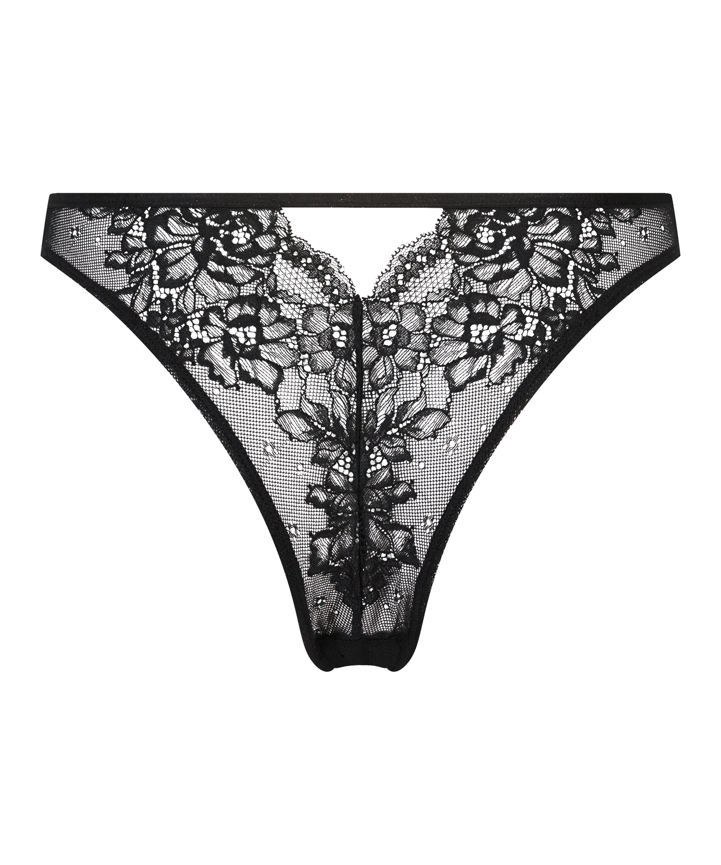 Hoog uitgesneden brazilian Clara, Zwart, main