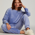 Pantalon de jogging Velours, Bleu