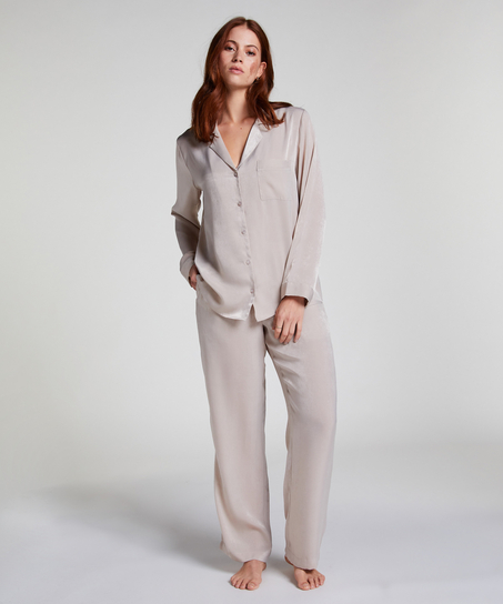 Veste à manches longues Satin, Beige