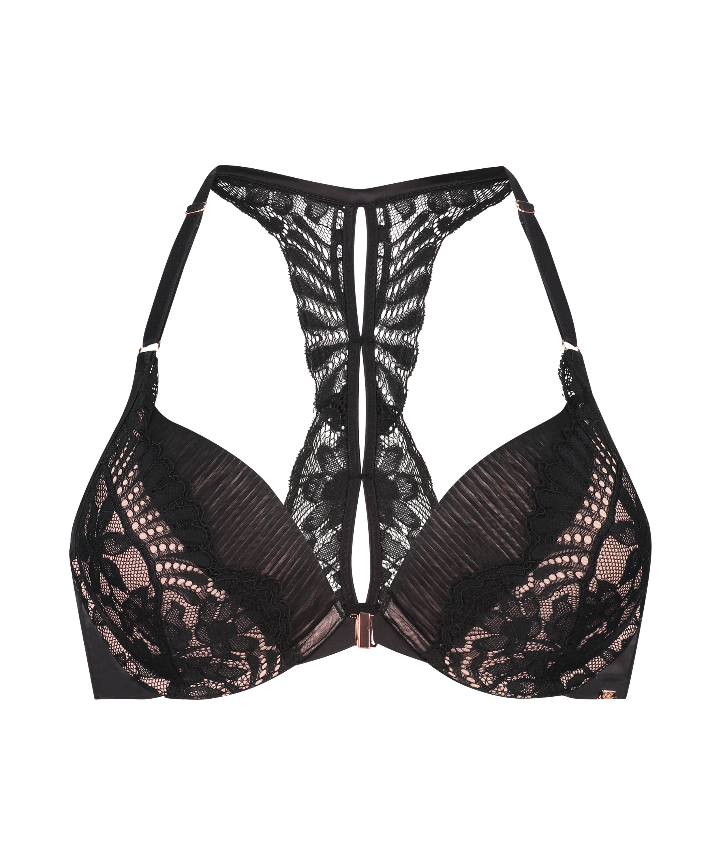 Voorgevormde push-up beugel bh Antonia, Zwart, main