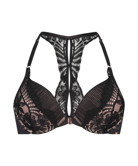 Voorgevormde push-up beugel bh Antonia, Zwart