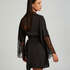 Kimono Lace Satin, Noir