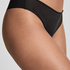 Slip br&eacute;silien invisible Stripe mesh, Noir