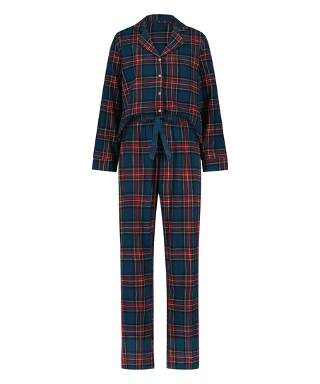 Pyjamaset Twill, Blauw