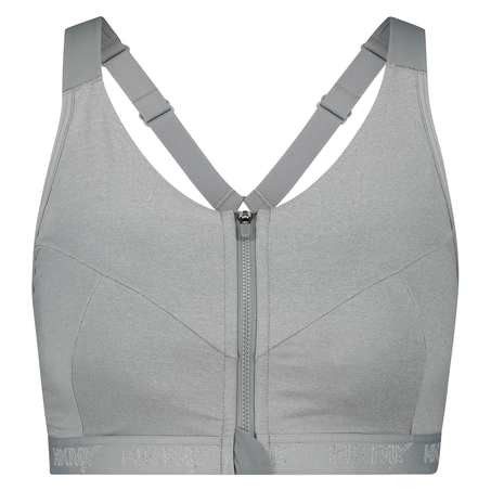 HKMX Soutien-gorge de sport The Pro Maintien niveau 3, Gris