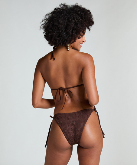 Cheeky Tanga Bikinibroekje Crochet, Bruin
