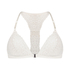 Brassi&egrave;re triangulaire moul&eacute;e Rose, Blanc