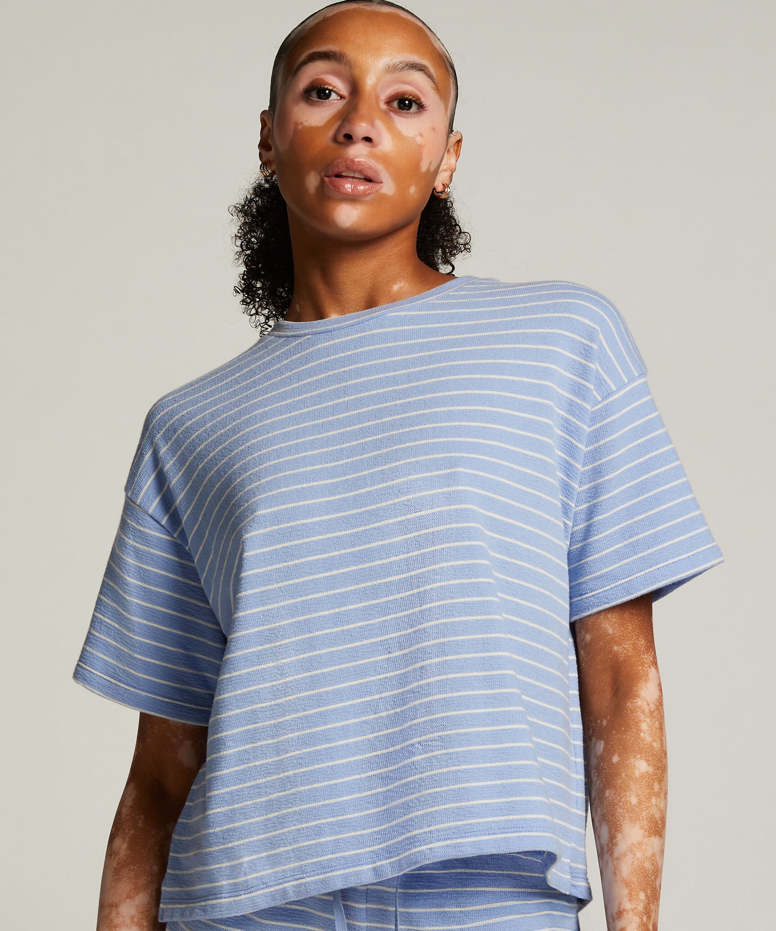 Pyjamatop, Blauw