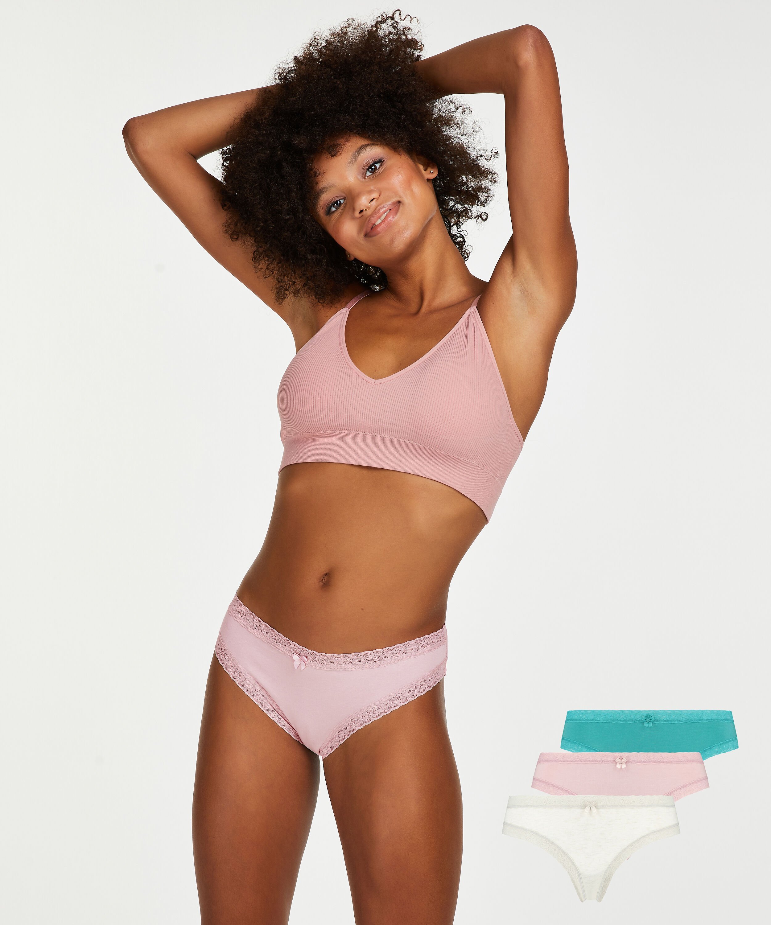 Lot de 3 br&eacute;siliens Serenity, Bleu