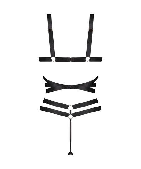 Private Body avec entrejambe ouvert Jesse, Noir