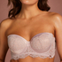 Voorgevormde strapless beugel bh Leni, Paars