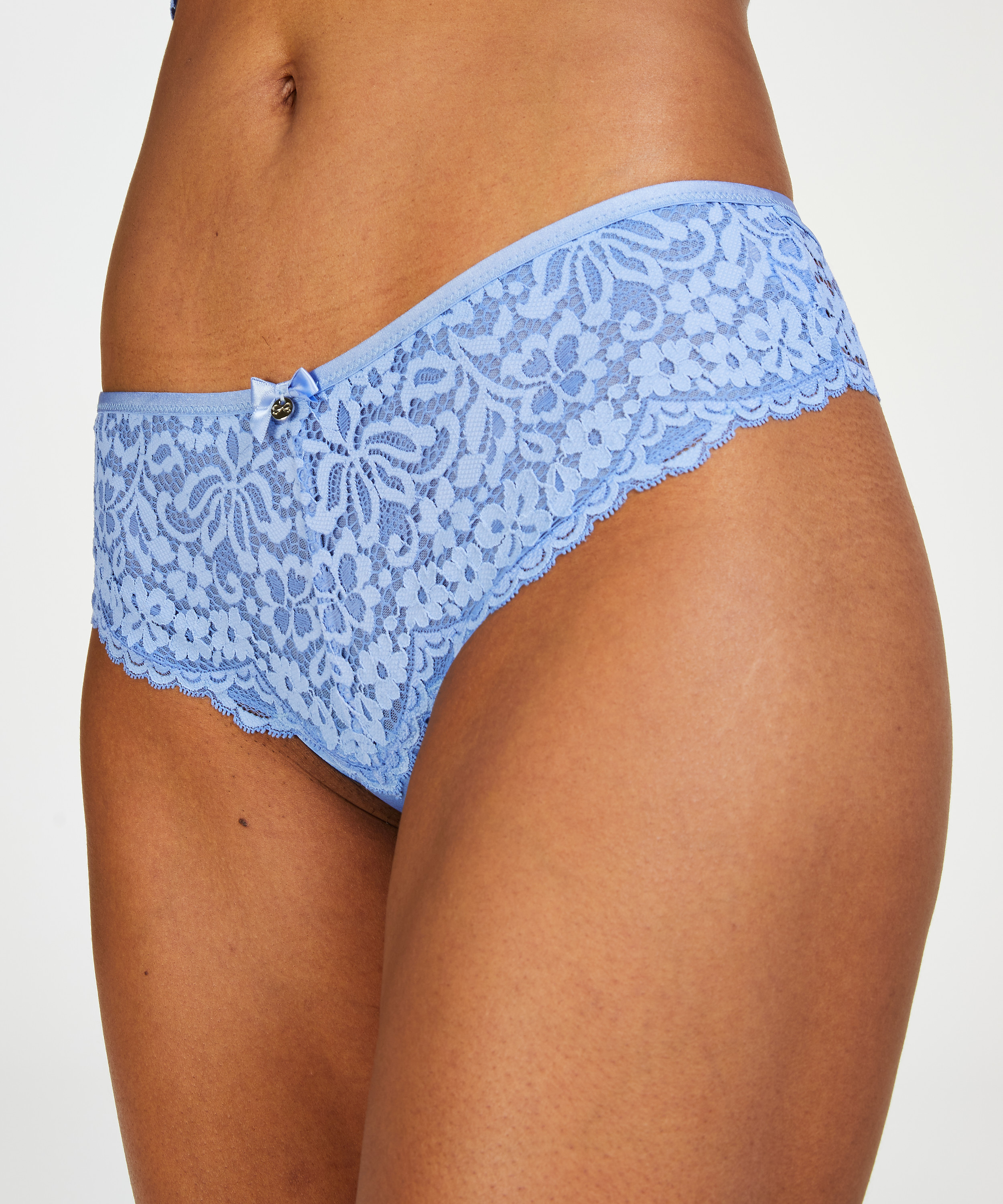 Slip br&eacute;silien Rose, Bleu, main