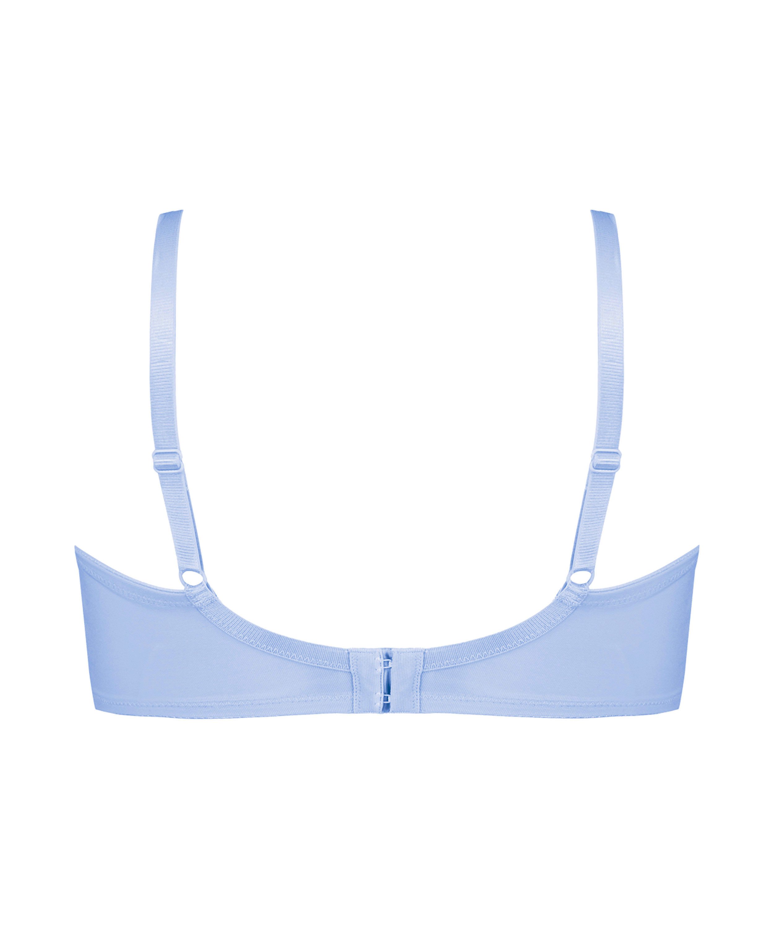 Soutien-gorge &agrave; armatures non-pr&eacute;form&eacute; minimiseur Nina, Bleu, main