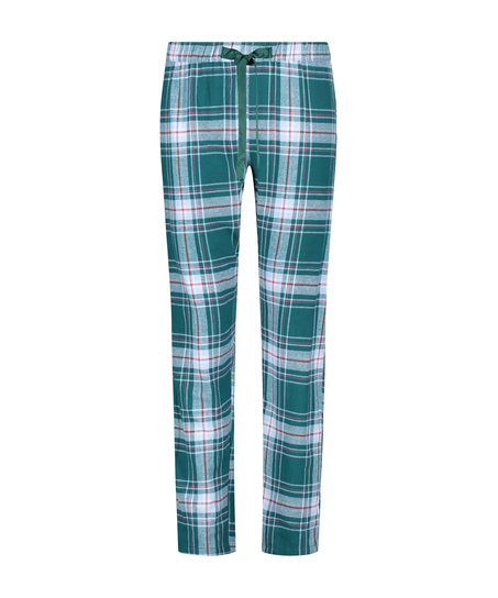 Pantalon de pyjama en serg&eacute;, Bleu