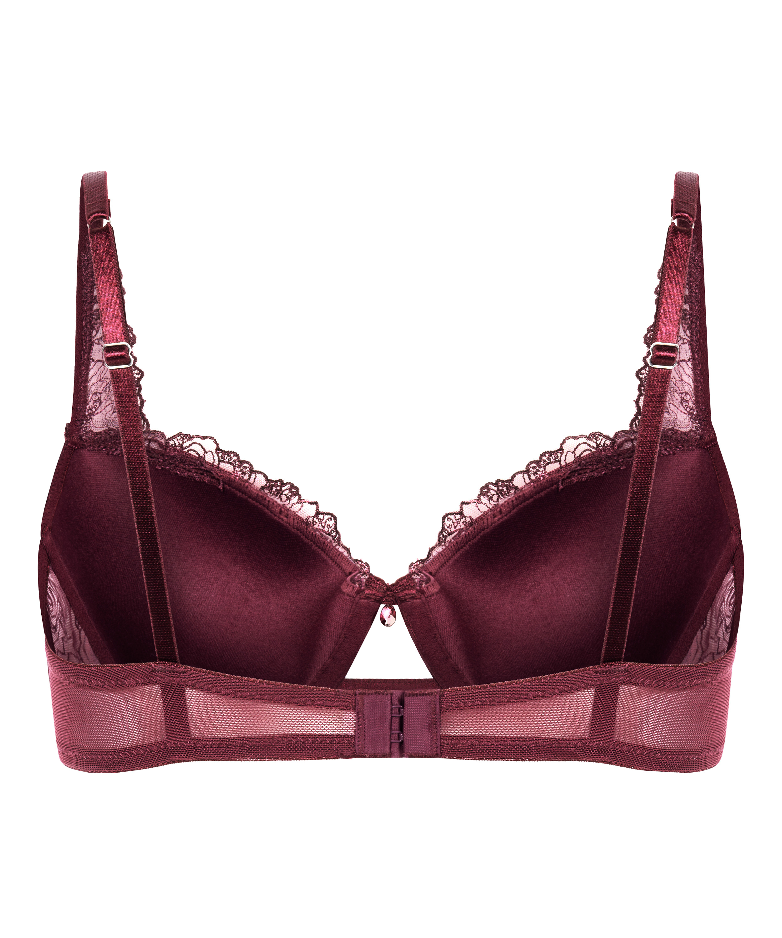 Soutien-gorge &agrave; armatures rembourr&eacute; Hollie, Pourpre, main
