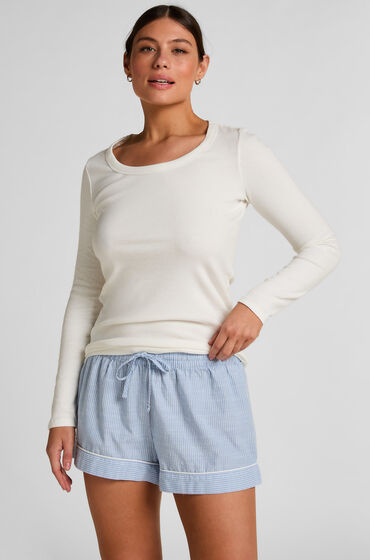 Hunkemöller Shorts Katoen Blauw