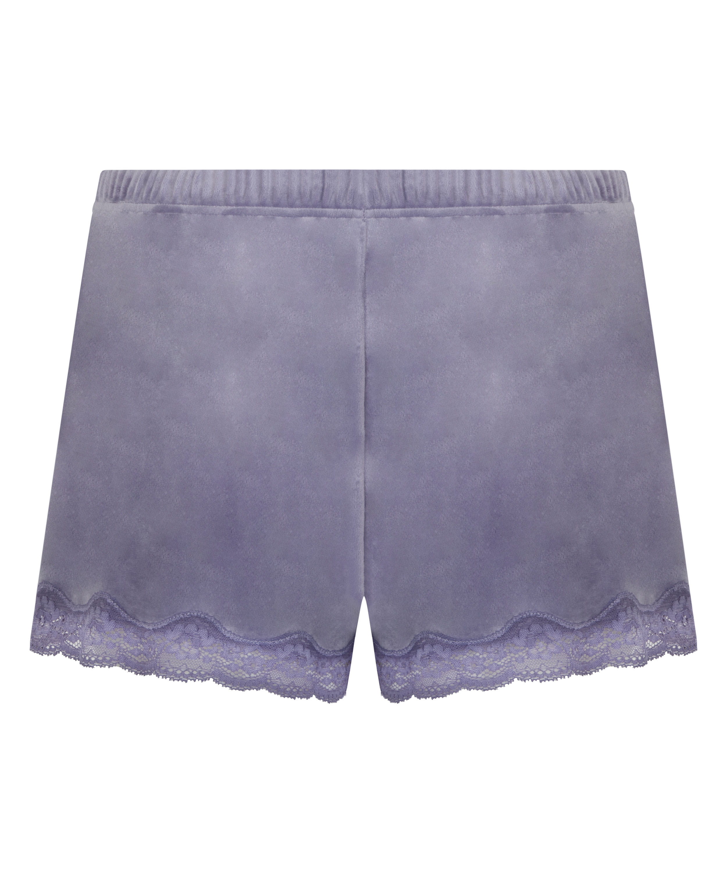 Short velours dentelle, Pourpre, main