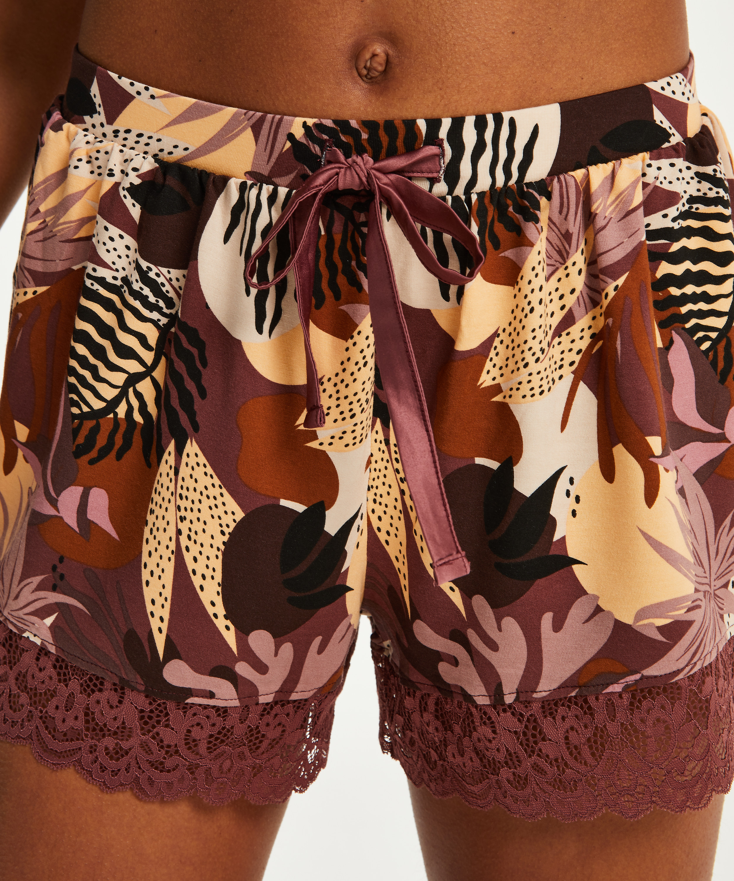 Short en Jersey, Rose, main