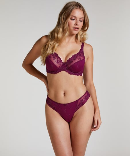 Soutien-gorge à armatures non-préformé Diva, Pourpre