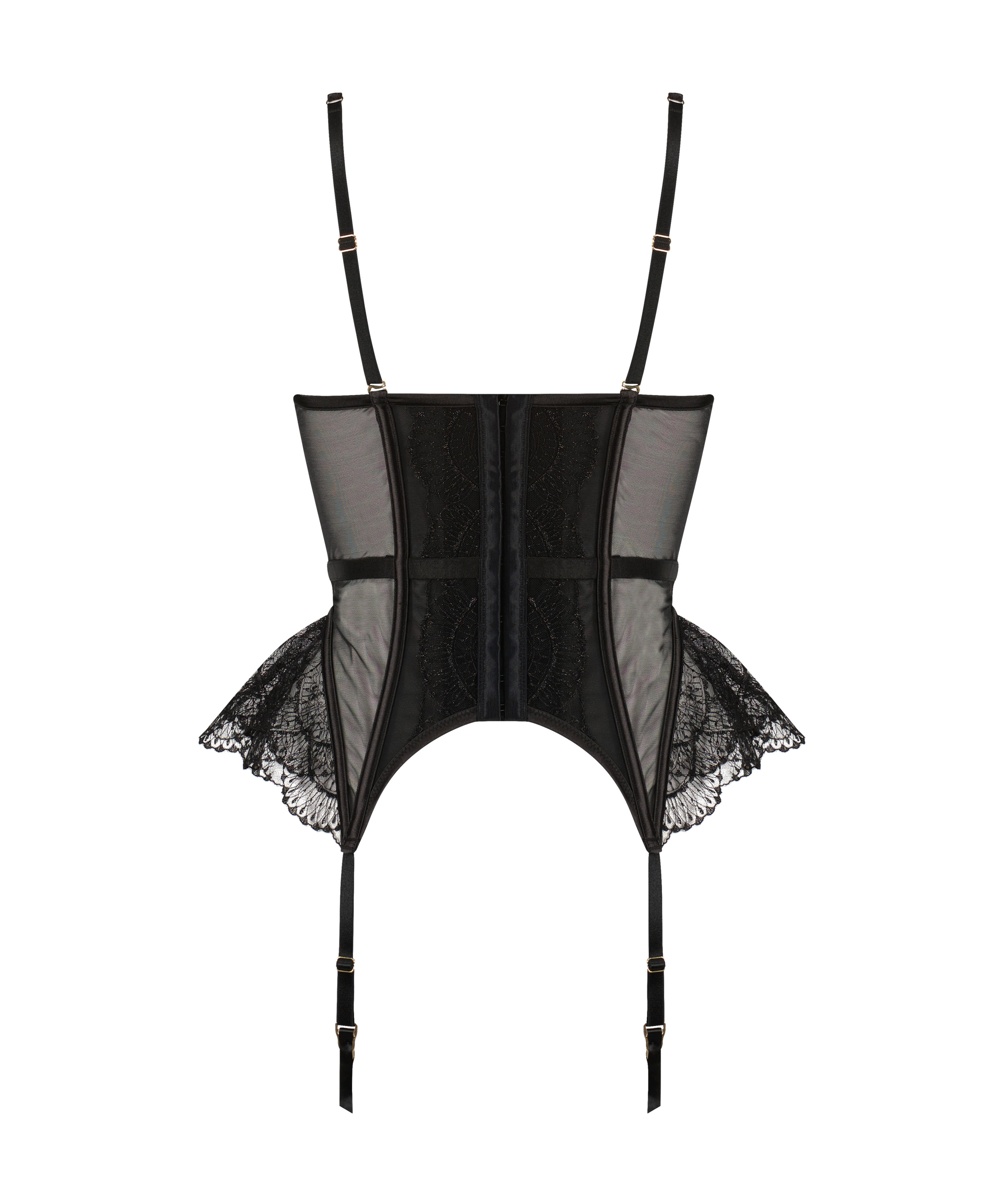 Bustier &agrave; armatures non rembourr&eacute; Akira, Noir, main