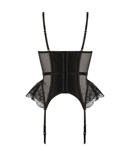 Bustier &agrave; armatures non rembourr&eacute; Akira, Noir