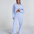 Pyjamabroek Katoen, Blauw