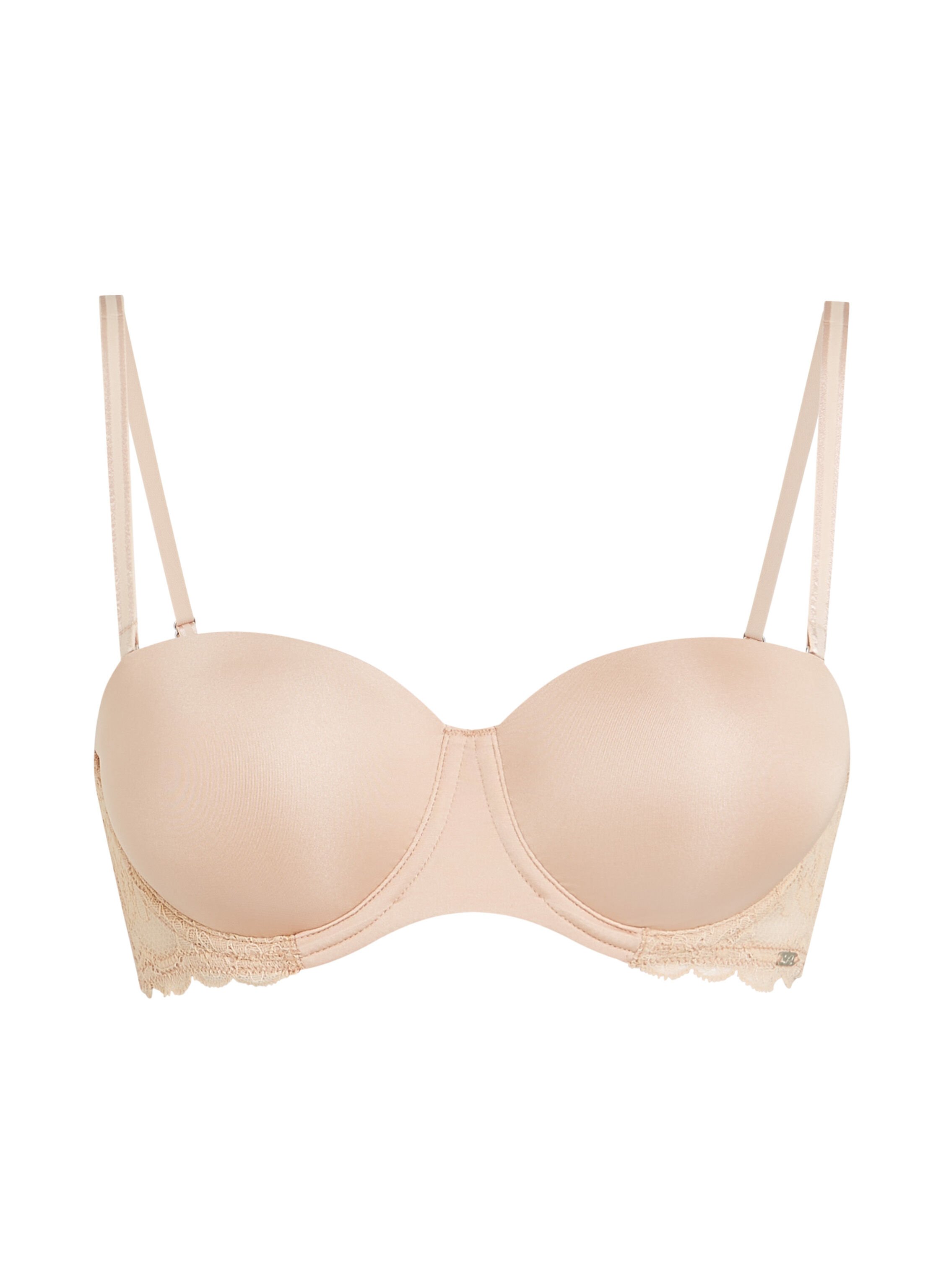 Soutien-gorge &agrave; armatures pr&eacute;form&eacute; sans bretelles Angie, Beige