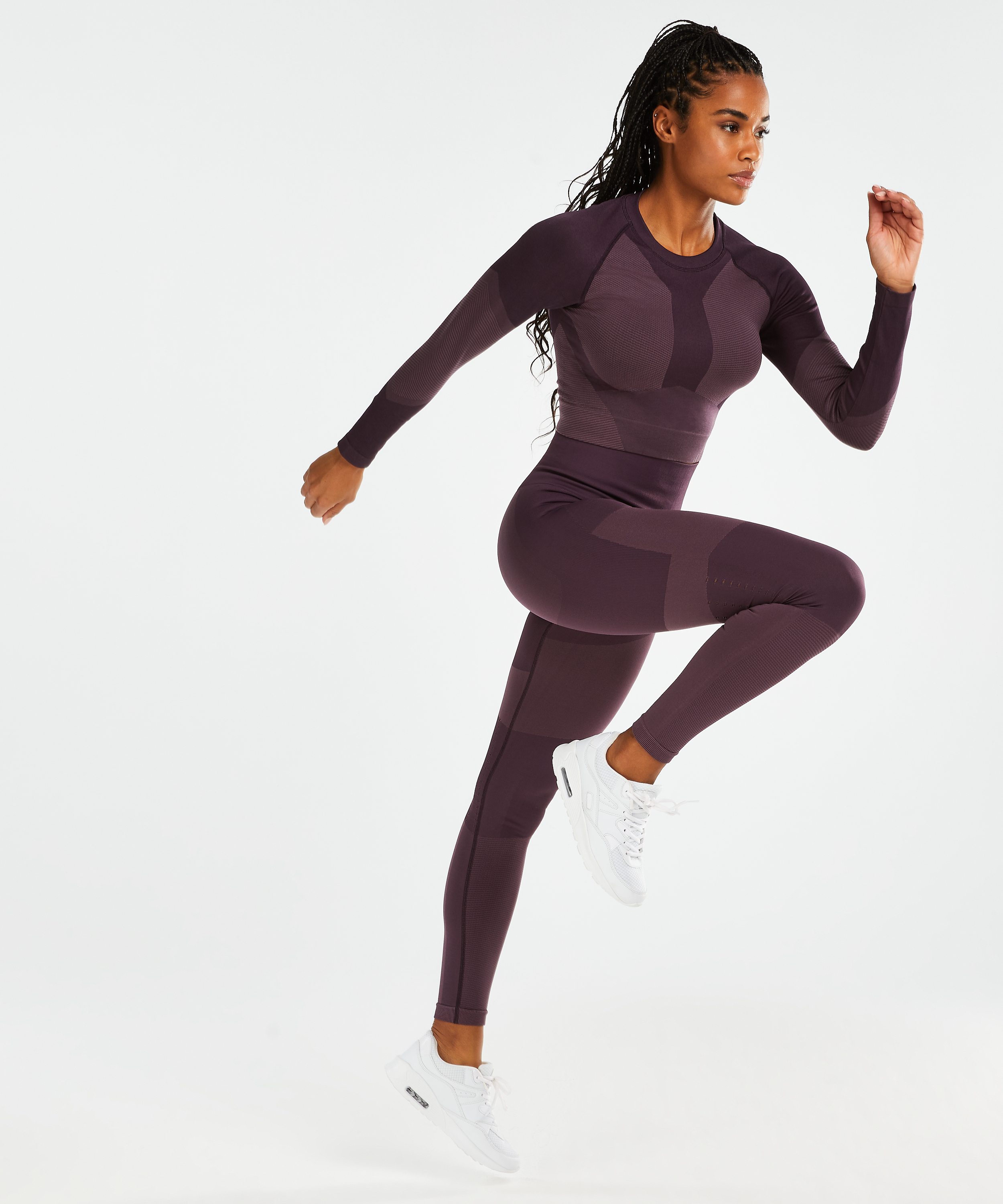 HKMX Crop top The Motion, Pourpre, main