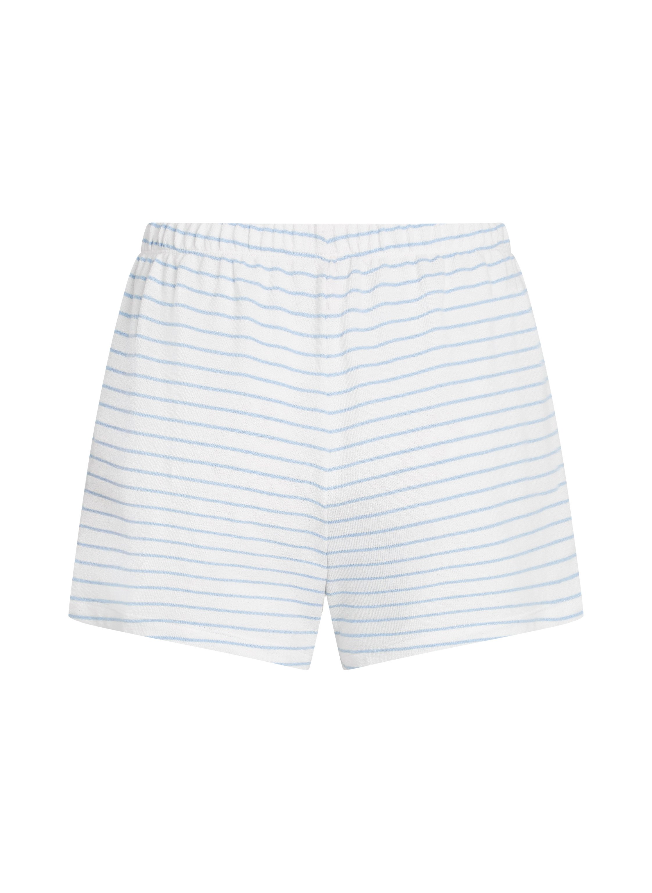 Short Coton, Bleu, main