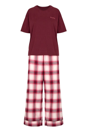 Hunkemöller Pyjamaset Check Paars, foto 3