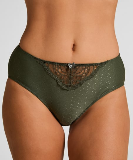 Slip taille haute Sophie, Vert