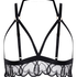 Open bralette Olivia, Zwart