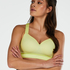 HKMX Soutien-gorge de sport The All Star Maintien niveau 2, Jaune