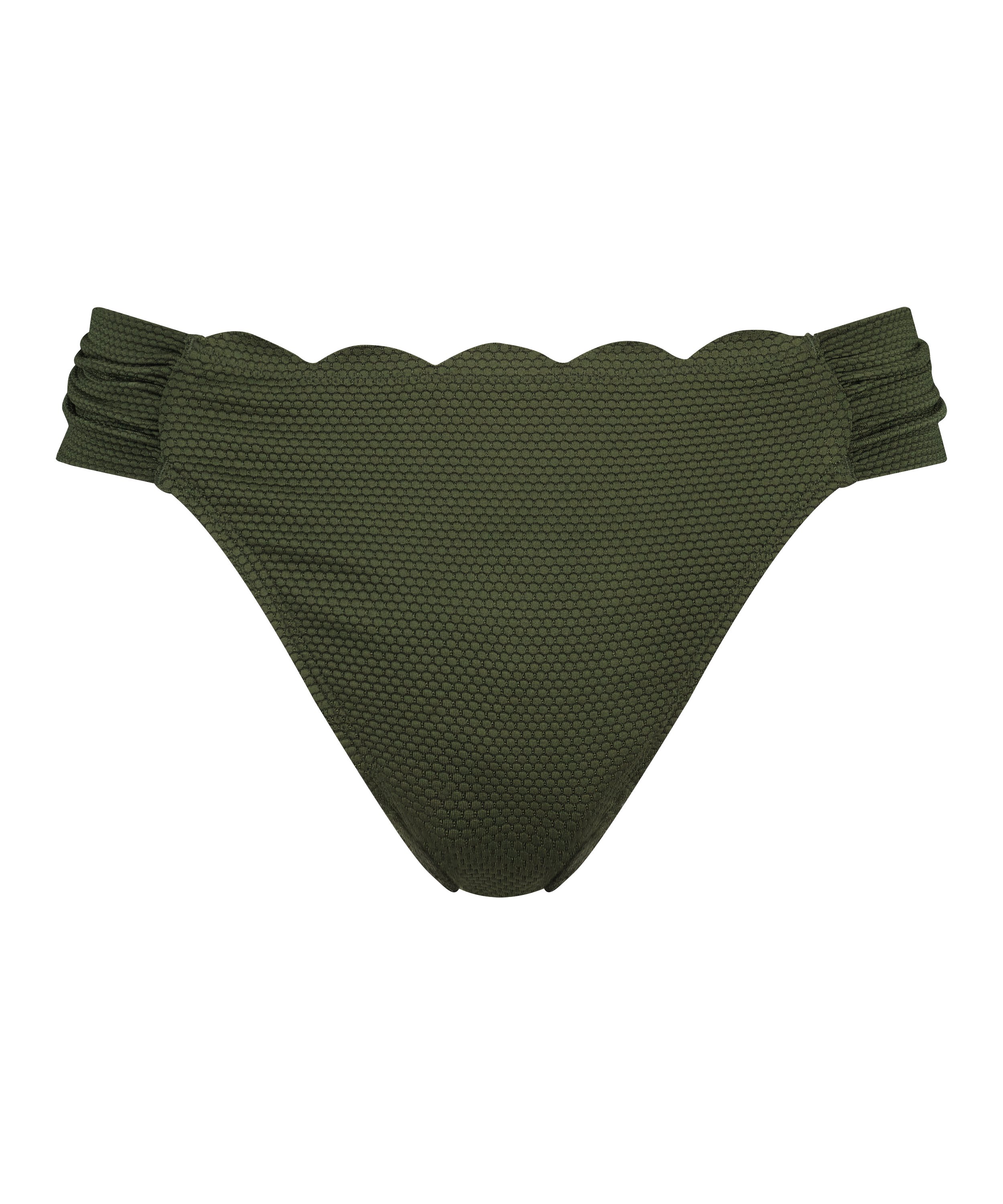 Slip de Bikini Rio Scallop, Vert, main