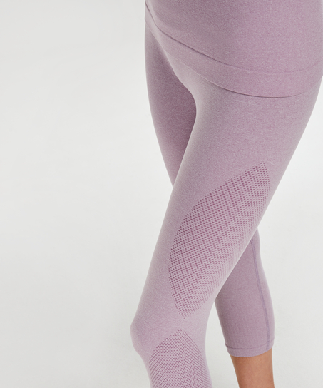 HKMX high waist capri roundknit, Paars