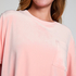 Top Velours Pocket, Roze