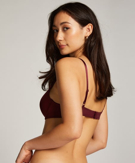 Soutien-gorge &agrave; armatures pr&eacute;form&eacute; Plunge, Rouge