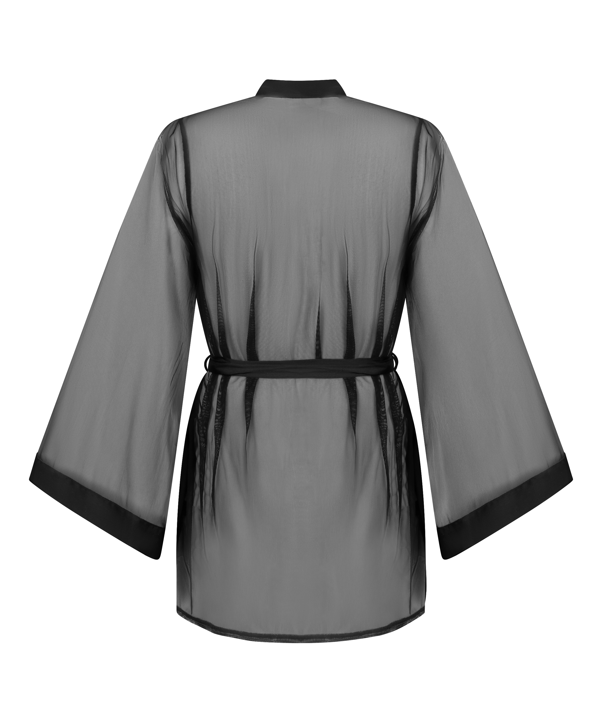 Kimono Maxime Tulle, Zwart, main