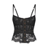 Bustier rembourr&eacute; &agrave; armatures Amelia, Noir