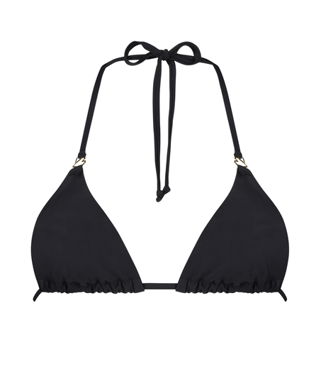 Triangel bikinitop Doha, Zwart