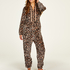 Onesie Flannel Fleece, Bruin