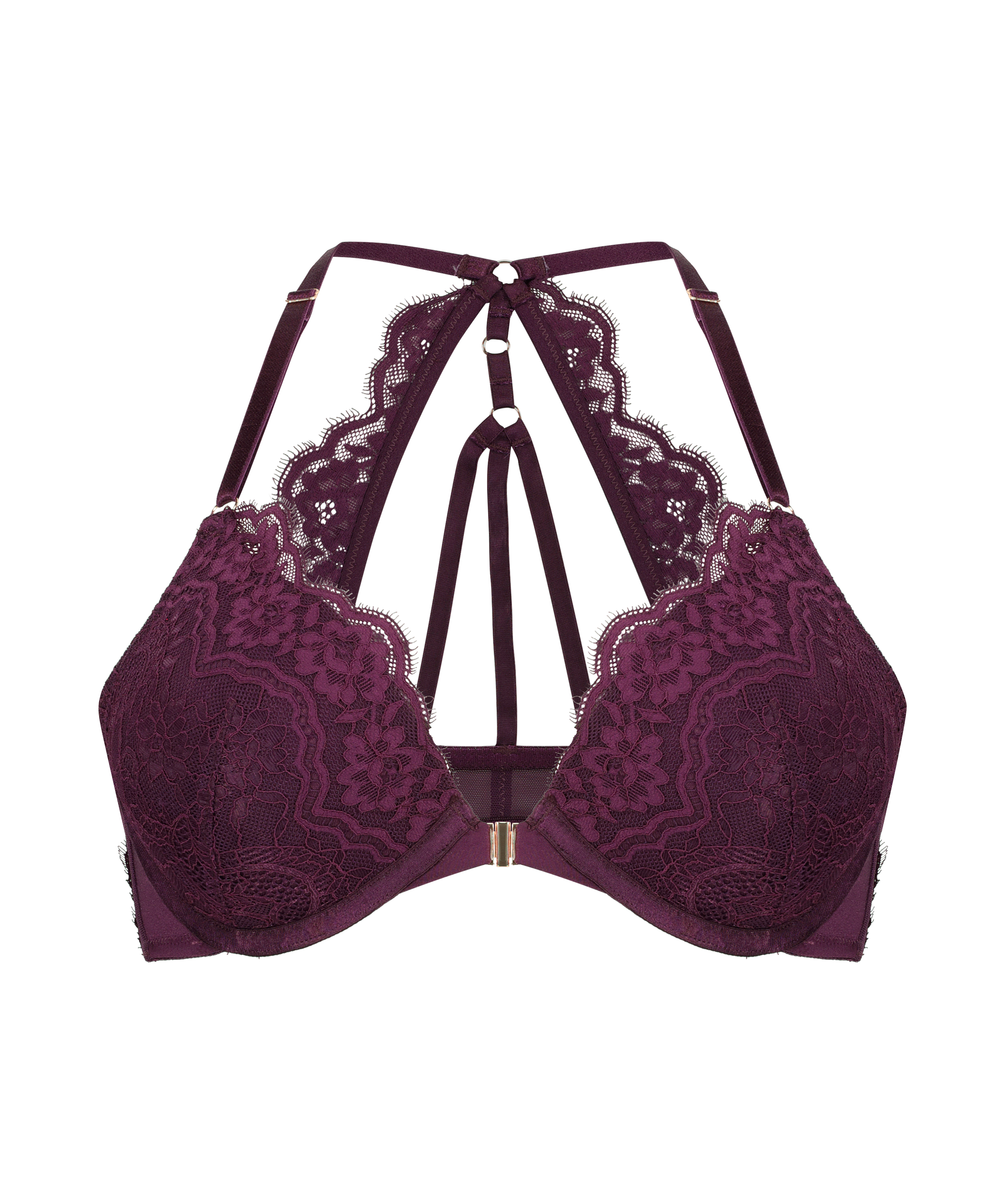 Soutien-gorge &agrave; armatures pr&eacute;form&eacute; push-up Melissa, Pourpre, main