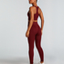 HKMX High waisted naadloze sportlegging, Rood