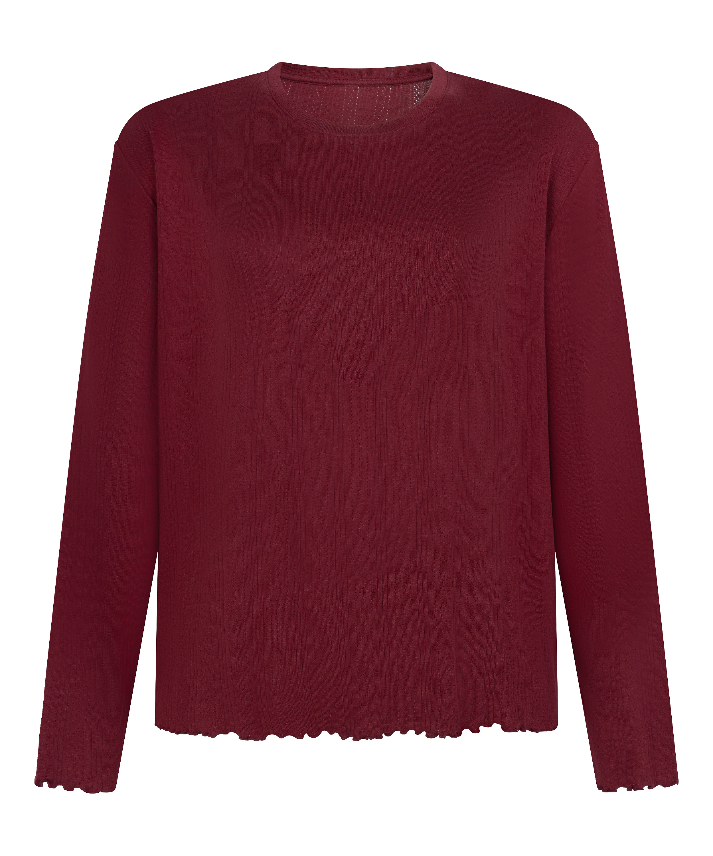 Pyjama Top Loose Pointelle, Rouge, main